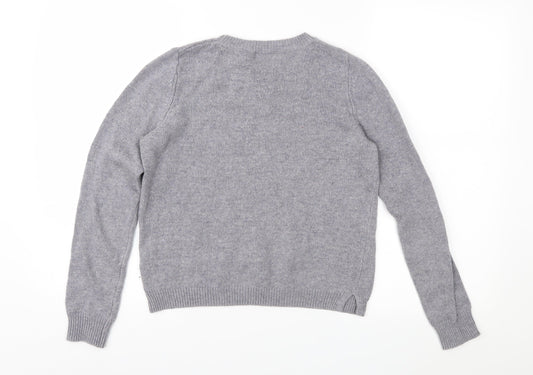 Topshop Womens Grey Pullover Jumper Size 6