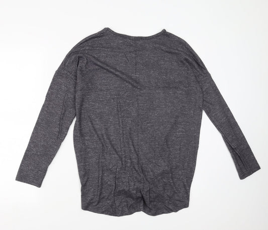 Select Womens Grey Pullover Jumper Size 10 - tie Front Detail
