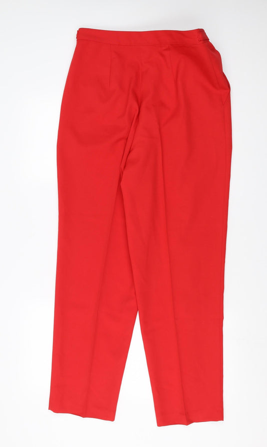 Allison Daley Womens Red Trousers Size 12 L29 in