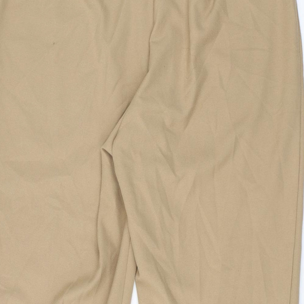 Agenda Womens Beige Cropped Trousers Size 20 L23 in
