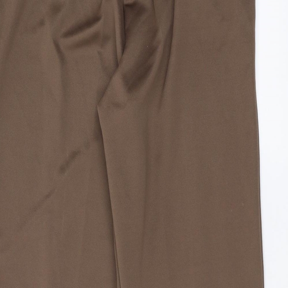 BM collection Womens Brown Trousers Size 16 L27 in