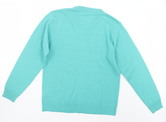 Akal Collection Womens Green Pullover Jumper Size S