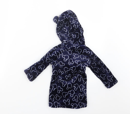 George Boys Blue Geometric Babydoll Gown Size 6-9 Months - Mickey Mouse