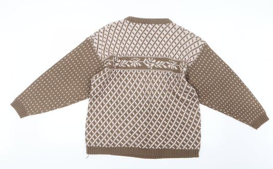 Preworn Womens Beige Knit Pullover Jumper Size M