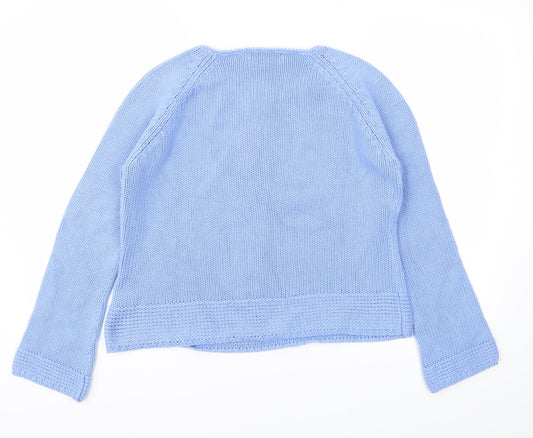 Style Womens Blue Pullover Jumper Size M