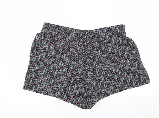 Papaya Womens Blue Floral Cut-Off Shorts Size 18 - Stretch waistband