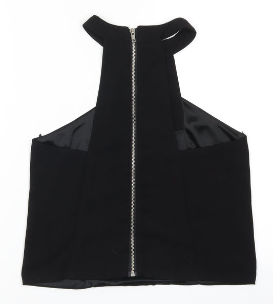Missguidedb Womens Black Basic Tank Size 8