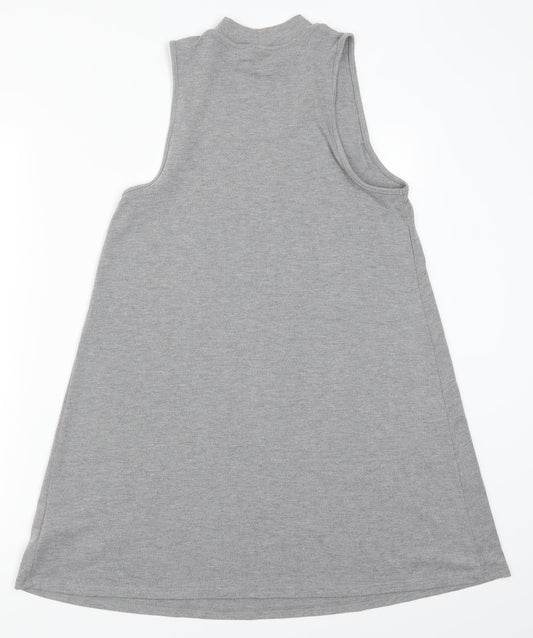 Topshop Womens Grey A-Line Size 10