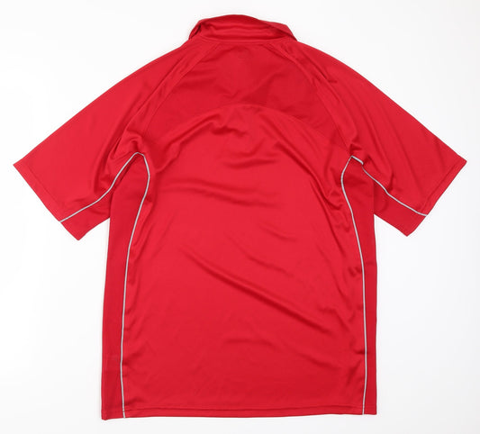 Tombo Mens Red Polo Size L