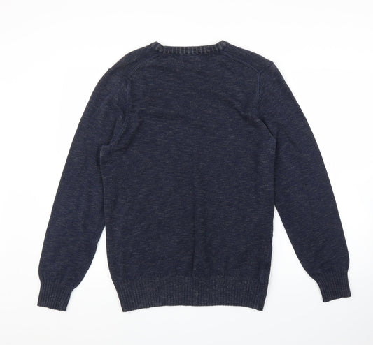 JP Cole Mens Blue Pullover Jumper Size M