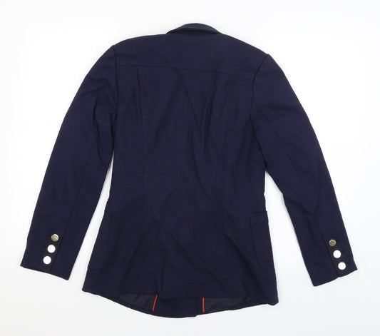 H&M Womens Blue Jacket Blazer Size 8