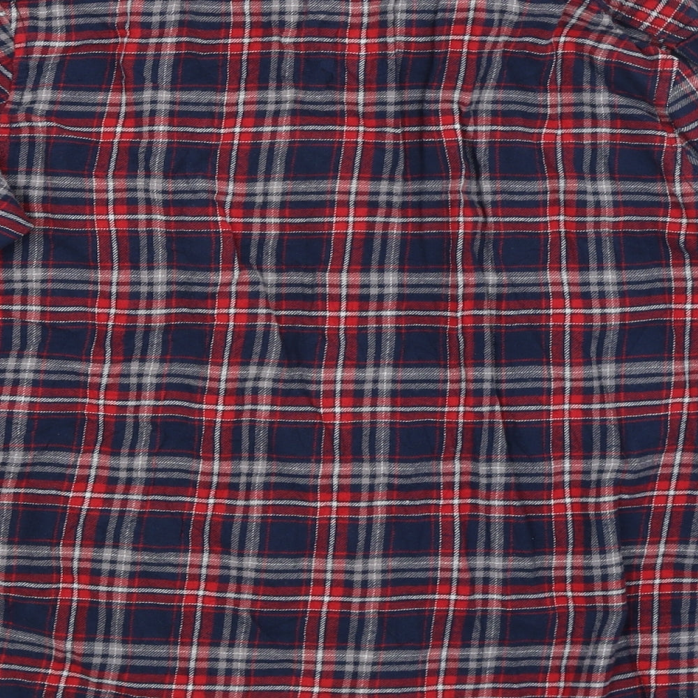 Cedar Wood State Mens Blue Plaid Button-Up Size M
