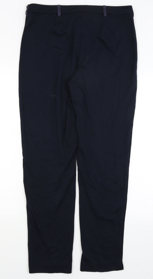 M&S Womens Blue Dress Pants Trousers Size 14 L30 in
