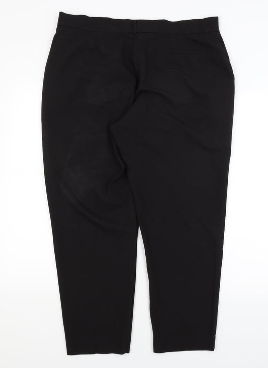 Select Womens Black Dress Pants Trousers Size 16 L25.5 in