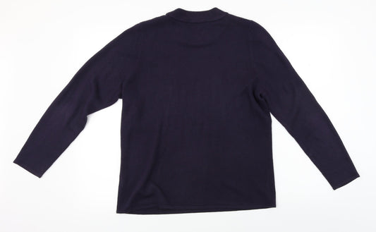 love knitwear Womens Purple Pullover Jumper Size 14
