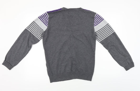 original knitwear Womens Grey Cardigan Jumper Size M