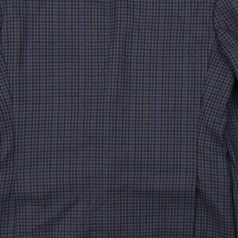 Marks and Spencer Mens Blue Check Jacket Blazer Size 40