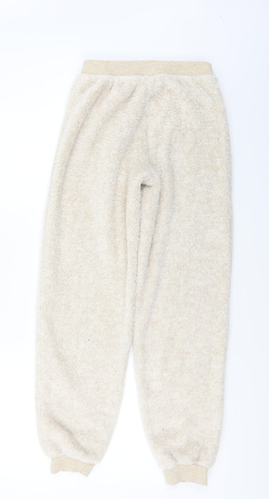 Marks and Spencer Womens Beige Sweatpants Trousers Size 8 L25 in