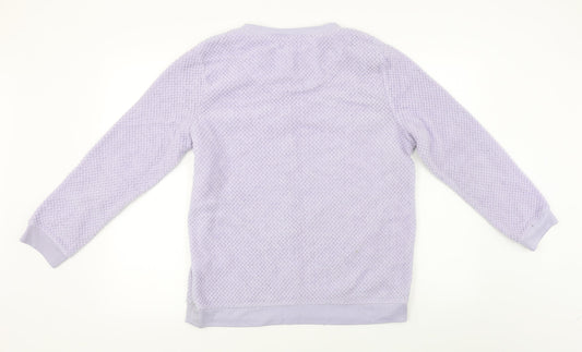 love to lounge Womens Purple Houndstooth Pullover Jumper Size L