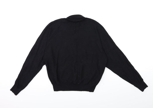 H&M Womens Black Knit Pullover Jumper Size M