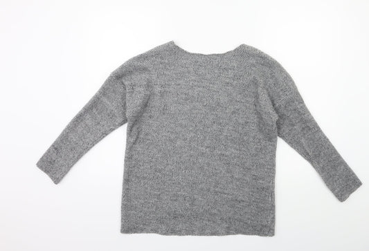Preworn Womens Grey Knit Pullover Jumper Size M