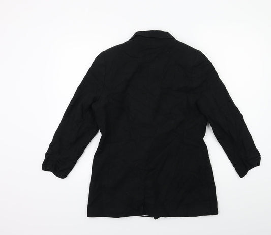 EVIE Womens Black Jacket Blazer Size 10