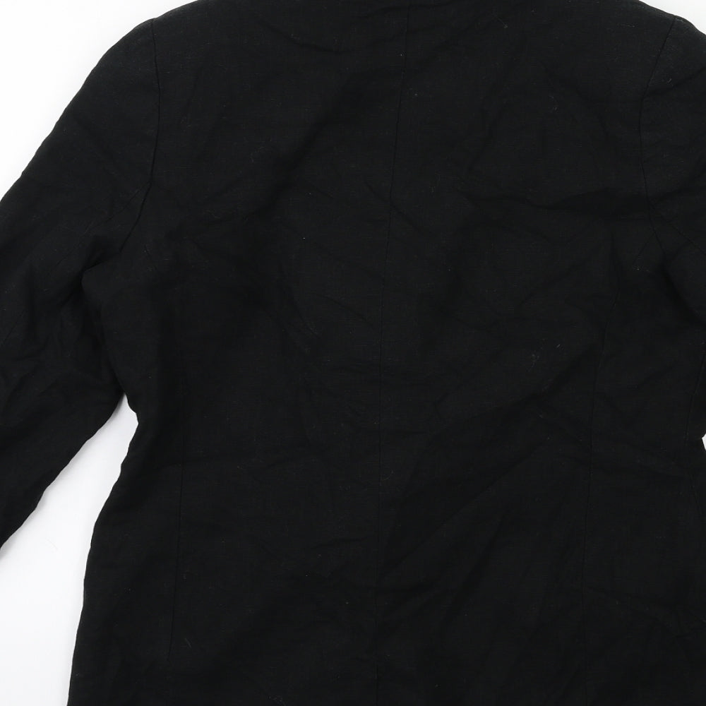 EVIE Womens Black Jacket Blazer Size 10
