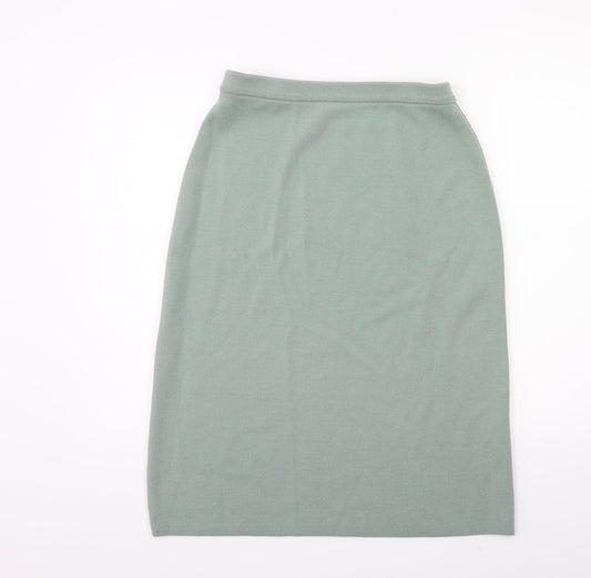 Classic Womens Grey Knit A-Line Skirt Size 12