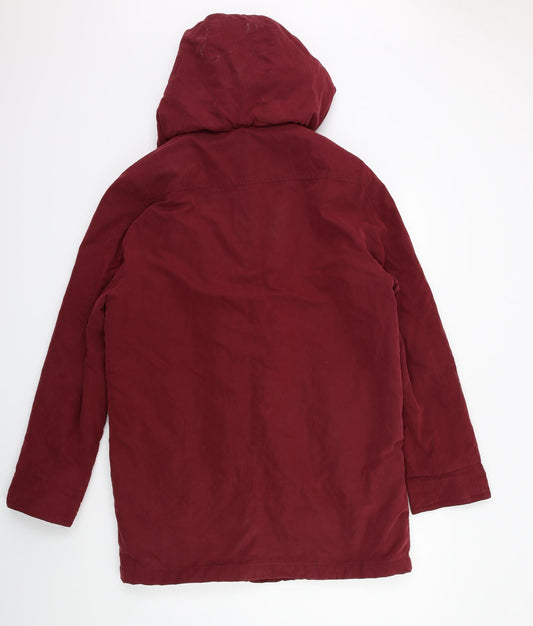 Eleganze Womens Red Jacket Coat Size 12