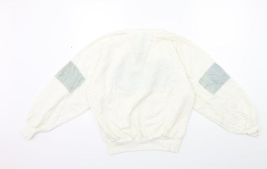 Lee Mens White  Knit Pullover Jumper Size S