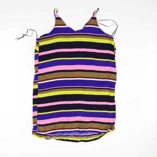 Papaya Womens Multicoloured Striped Fit & Flare Size 20