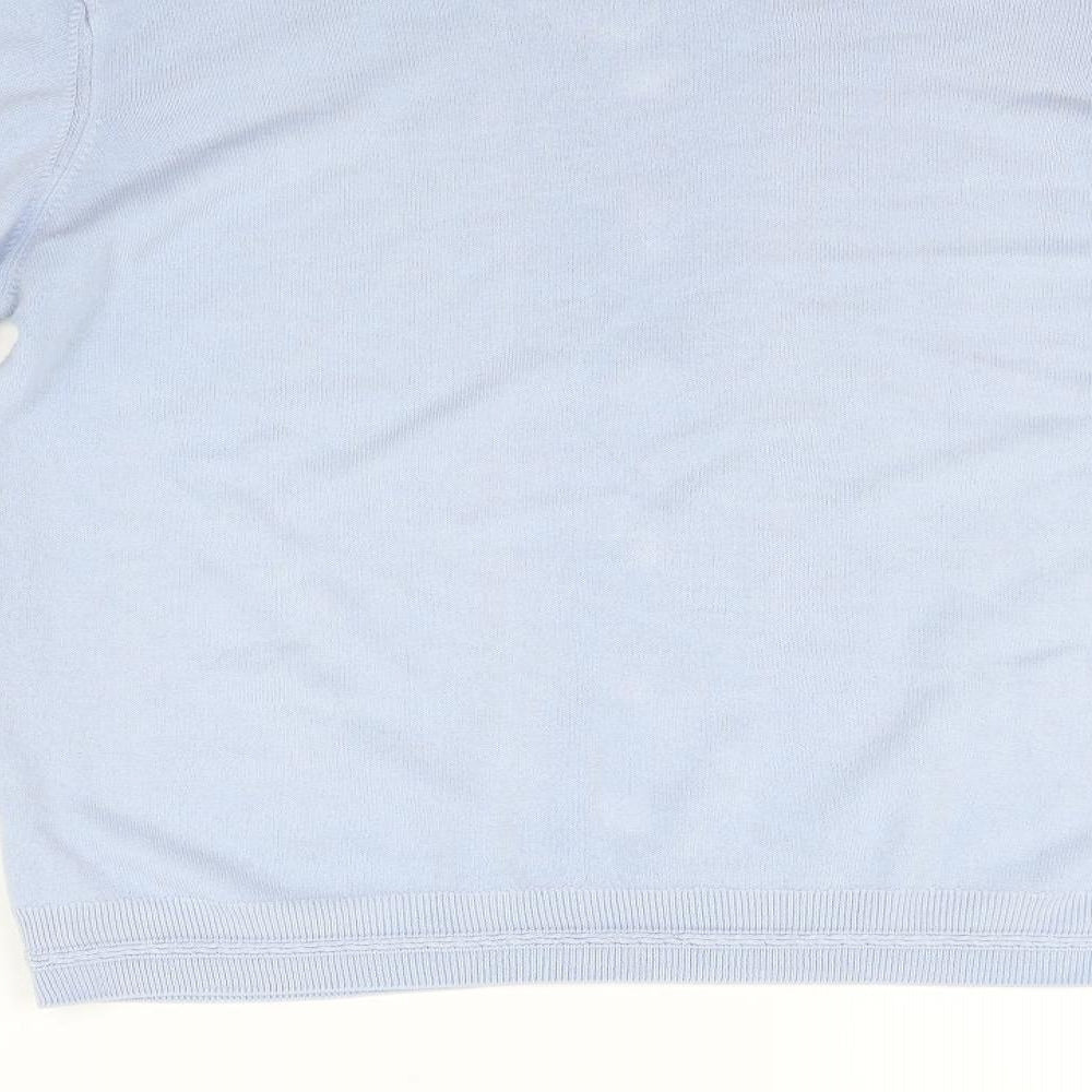 Marks and Spencer Womens Blue Basic Polo Size 12