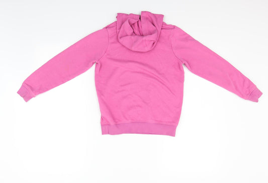George Girls Pink Pullover Hoodie Size 9-10 Years - UNICORN
