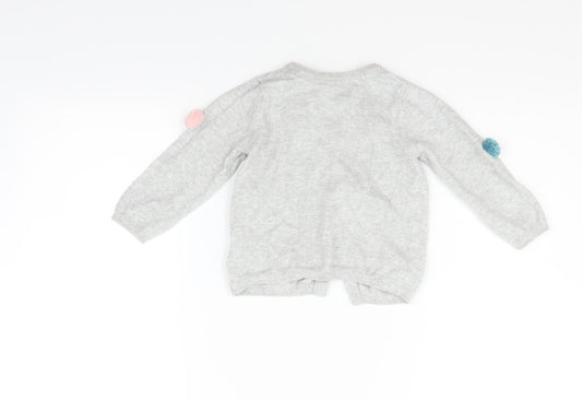 Primark Baby Grey Houndstooth Cardigan Jumper Size 18-24 Months