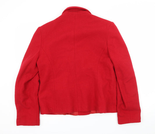 Etam Womens Red Parka Coat Size 16