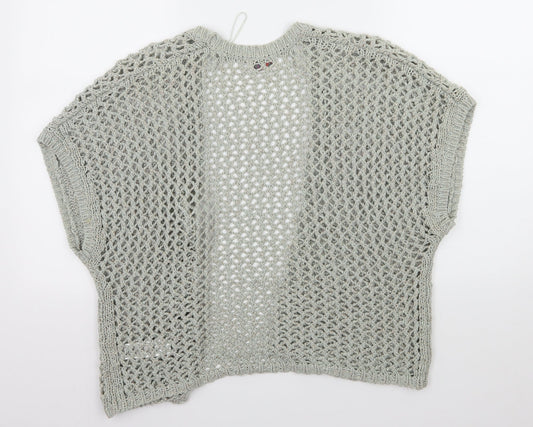 Peacocks Womens Green Knit Cardigan Jumper Size 14