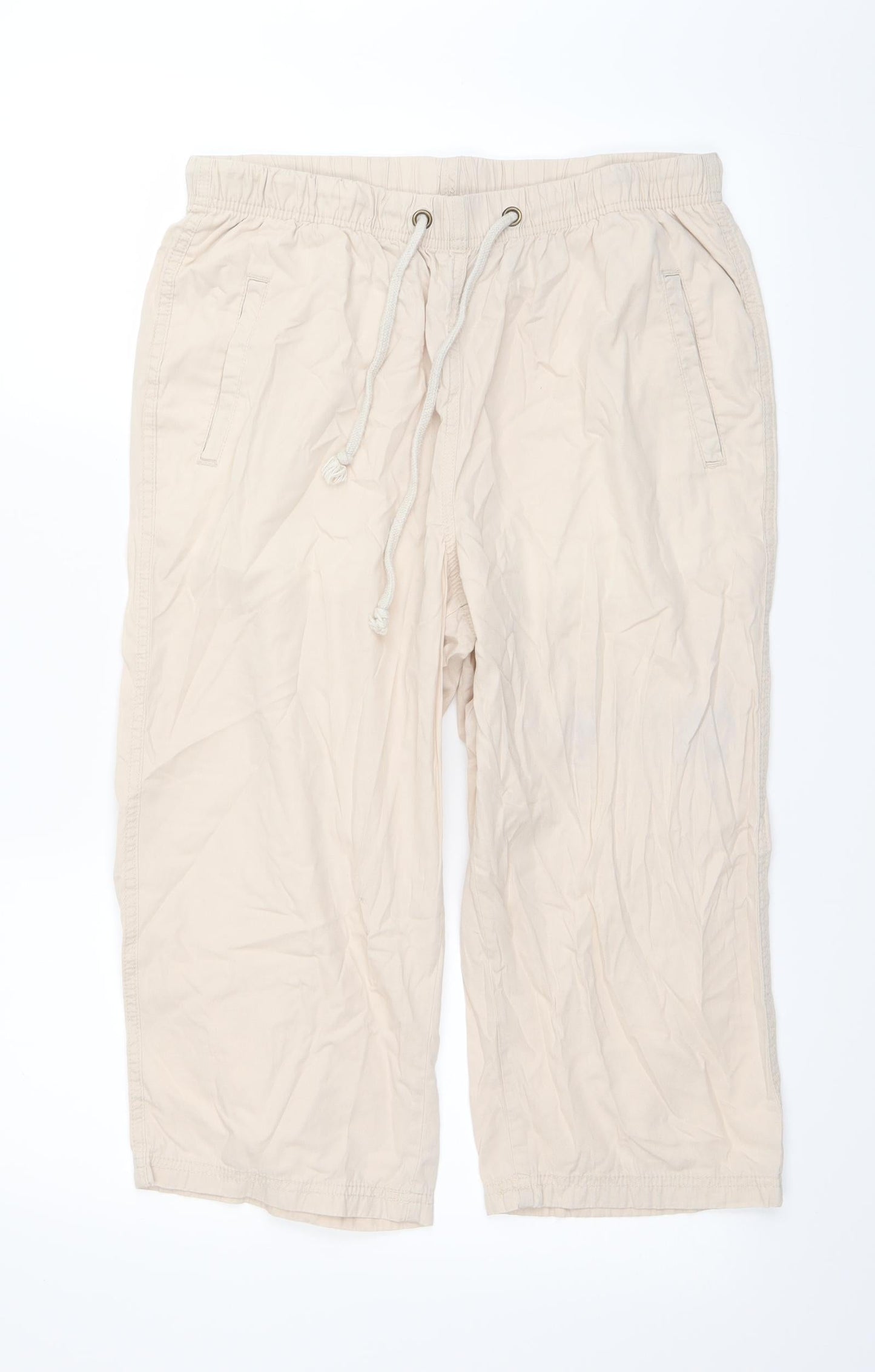 Anthology Womens Beige Cargo Trousers Size 12 L20 in