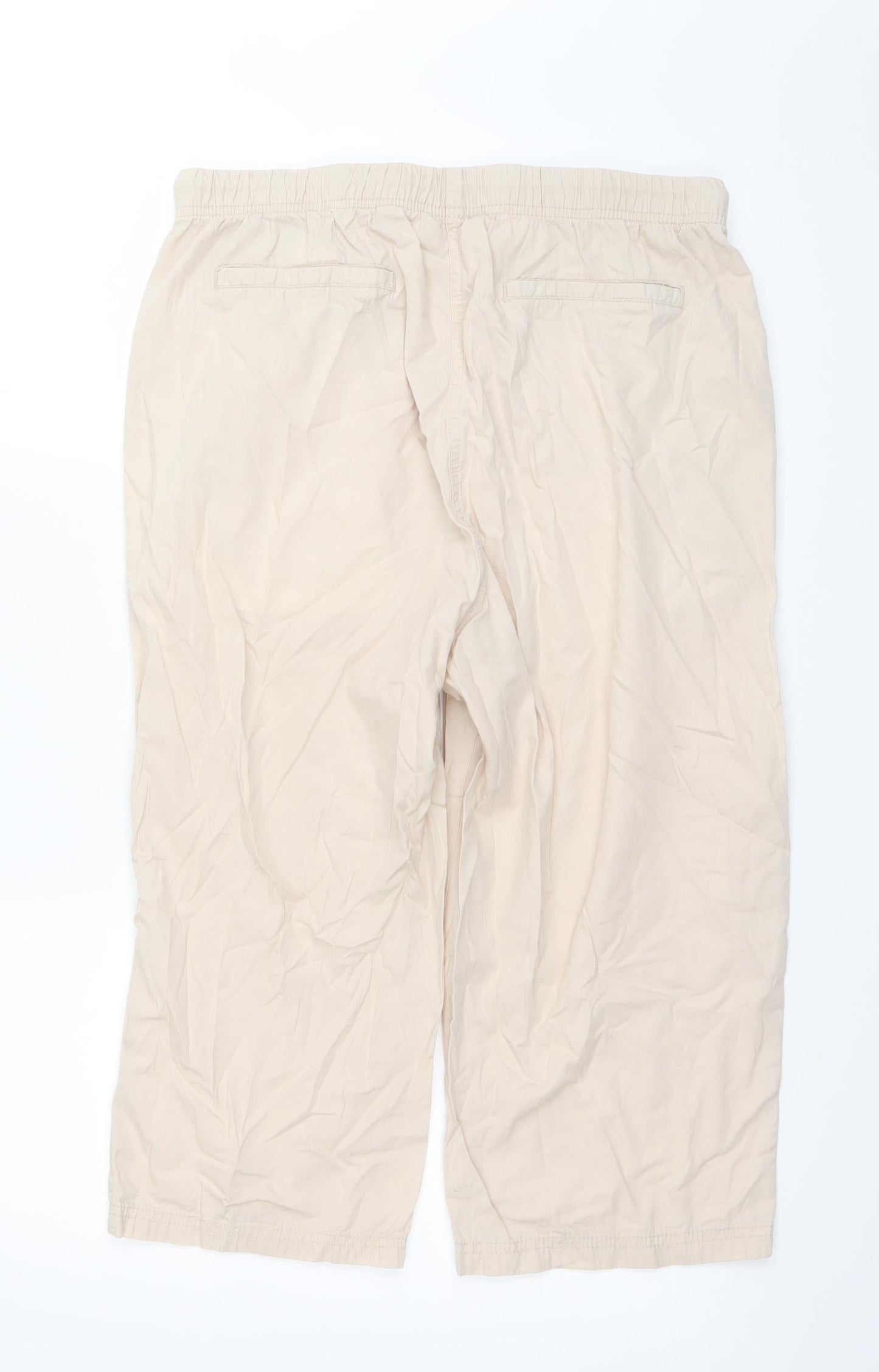 Anthology Womens Beige   Cargo Trousers Size 12 L20 in