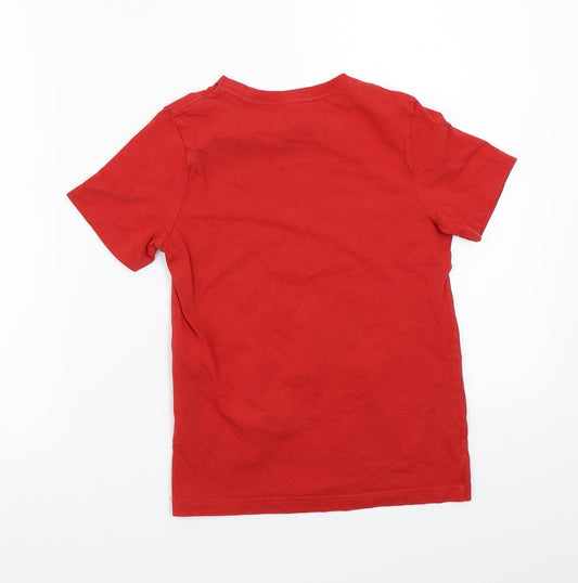 F&F Boys Red Basic T-Shirt Size 7-8 Years