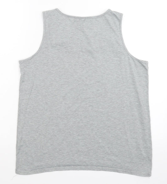 B.You Womens Grey Tunic Tank Size 14