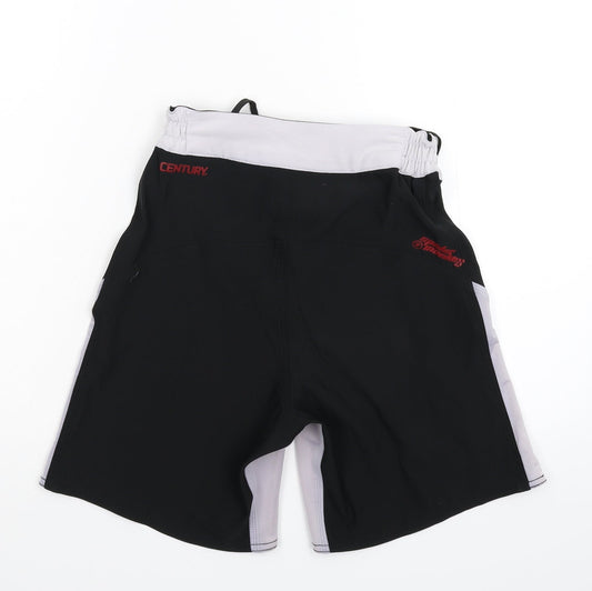 CENTURY Boys Black Bermuda Shorts Size M