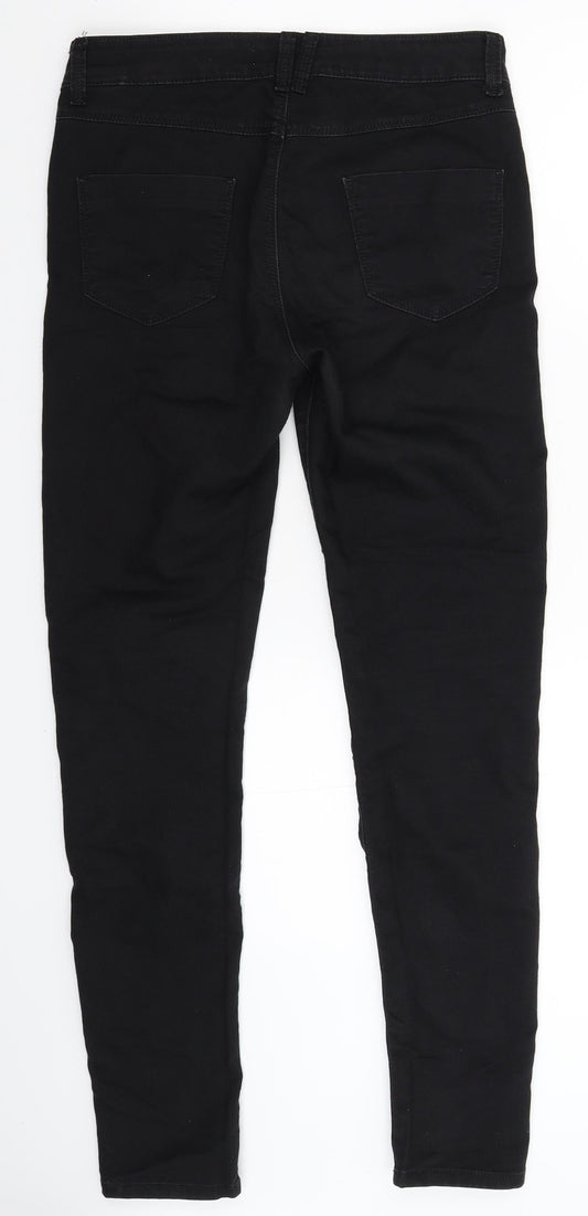 Preworn Womens Black Denim Skinny Jeans Size 31 in L29 in