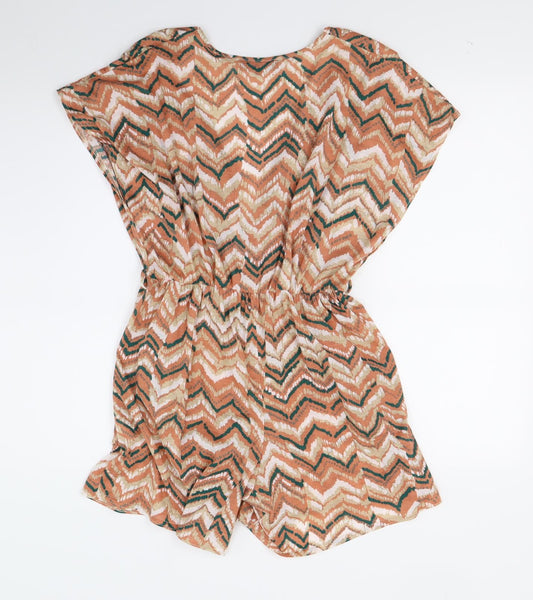Rare Womens Brown Shorts One-Piece Size 8