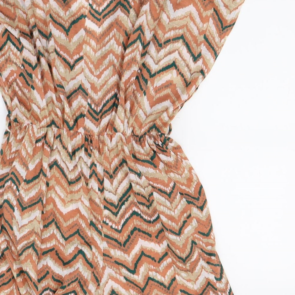 Rare Womens Brown Shorts One-Piece Size 8