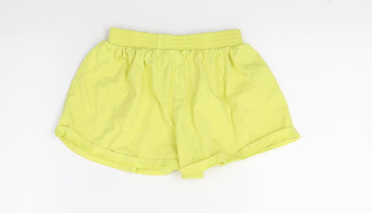 TU Girls Yellow Jersey Cut-Off Shorts Size 2-3 Years
