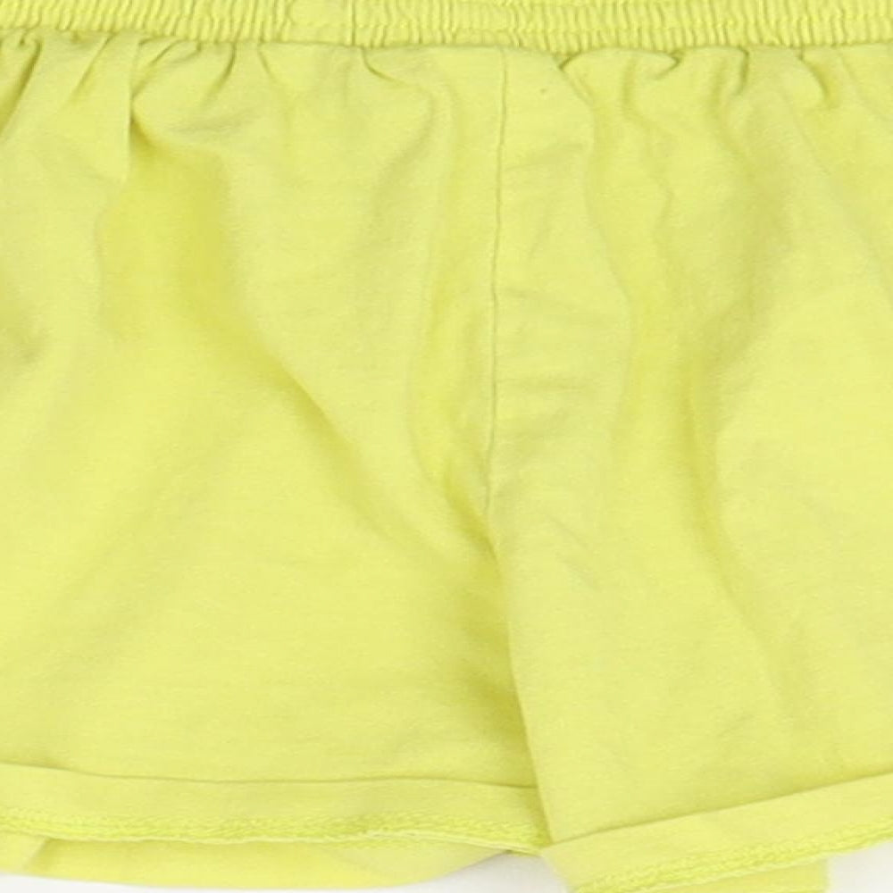 TU Girls Yellow Jersey Cut-Off Shorts Size 2-3 Years