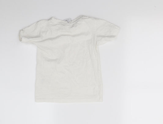Hype Boys White Basic T-Shirt Size 3-4 Years
