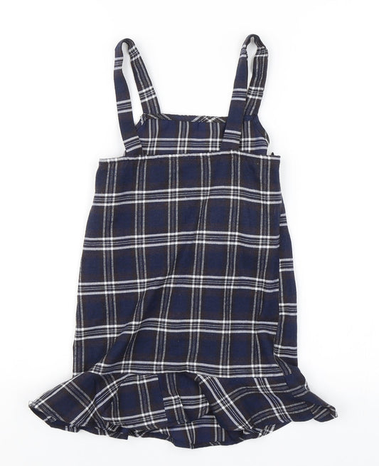 SheIn Girls Blue Check A-Line Size 8 Years