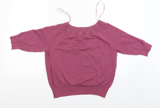Moonsoon Womens Red Pullover Jumper Size 12