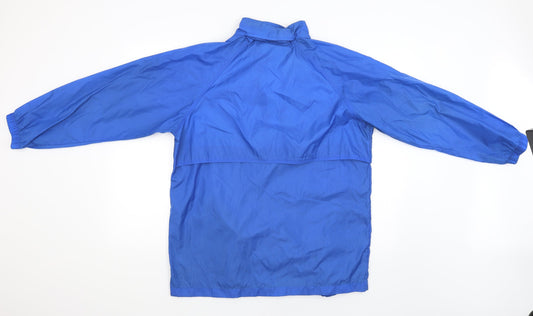 Coast to Coast Womens Blue Trench Coat Poncho Size M
